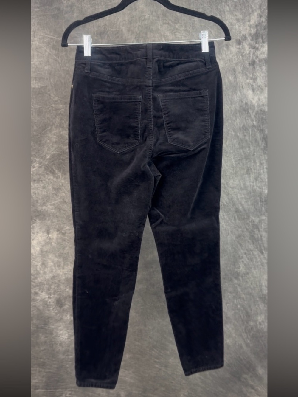 Talbots Black Corduroy Pants Size 6P | High Rise Tapered Leg Petite Soft Texture - Picture 4 of 6